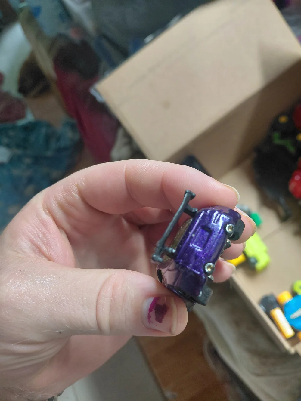 purple Hot Wheels Nissan 350Z from the 2010 Mystery Models series.